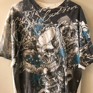 “Miami Ink” skull shirt